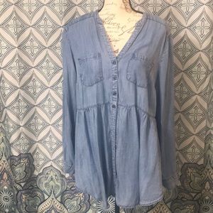 Torrid denim chambray tip